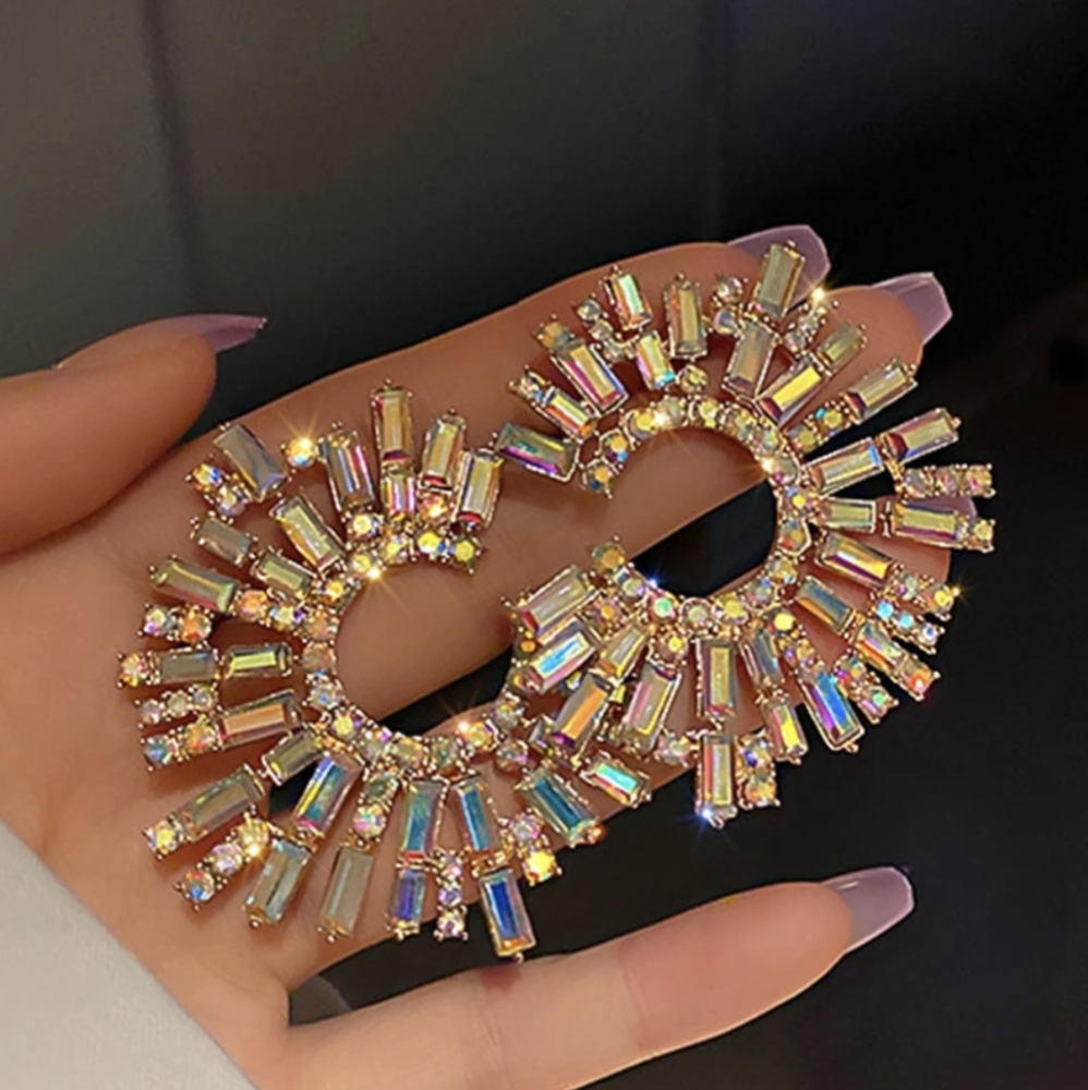 Gorgeous Statement Crystal Earrings